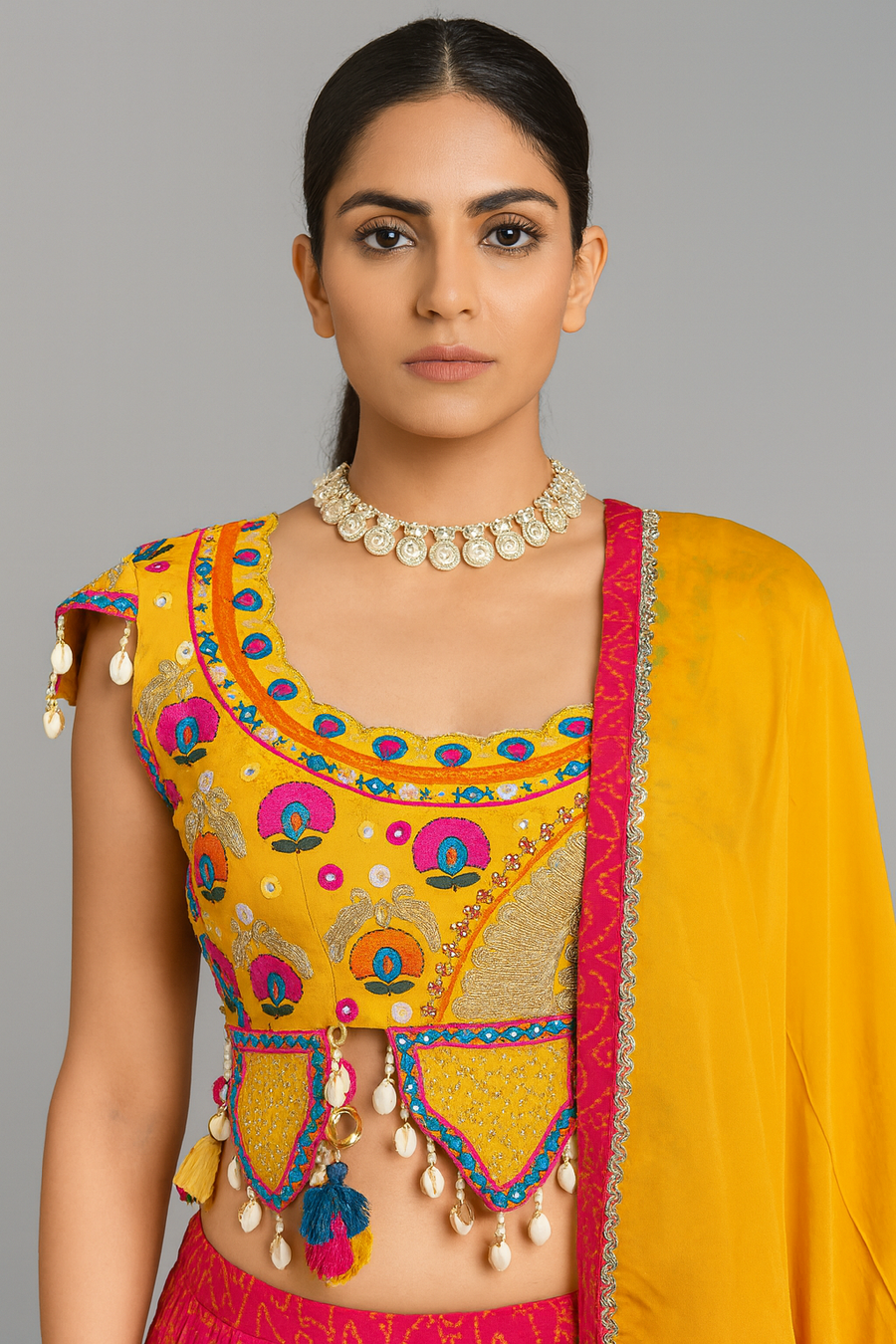 Designer Blouse with Skirt