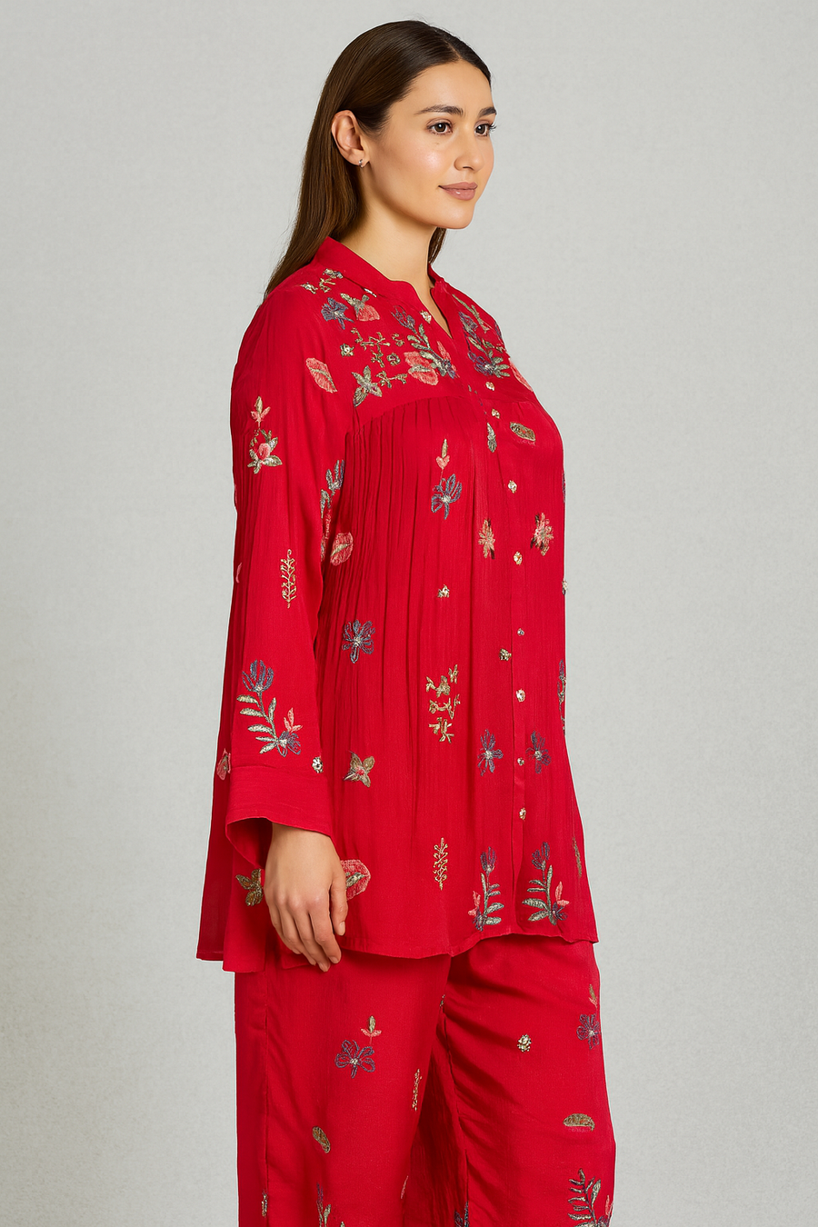 Co-ord Set with Palazzo side profile