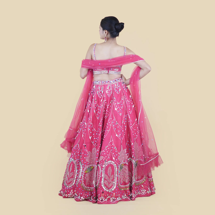Designer Lehenga Choli with Heavy Embroidery Vastrachowk