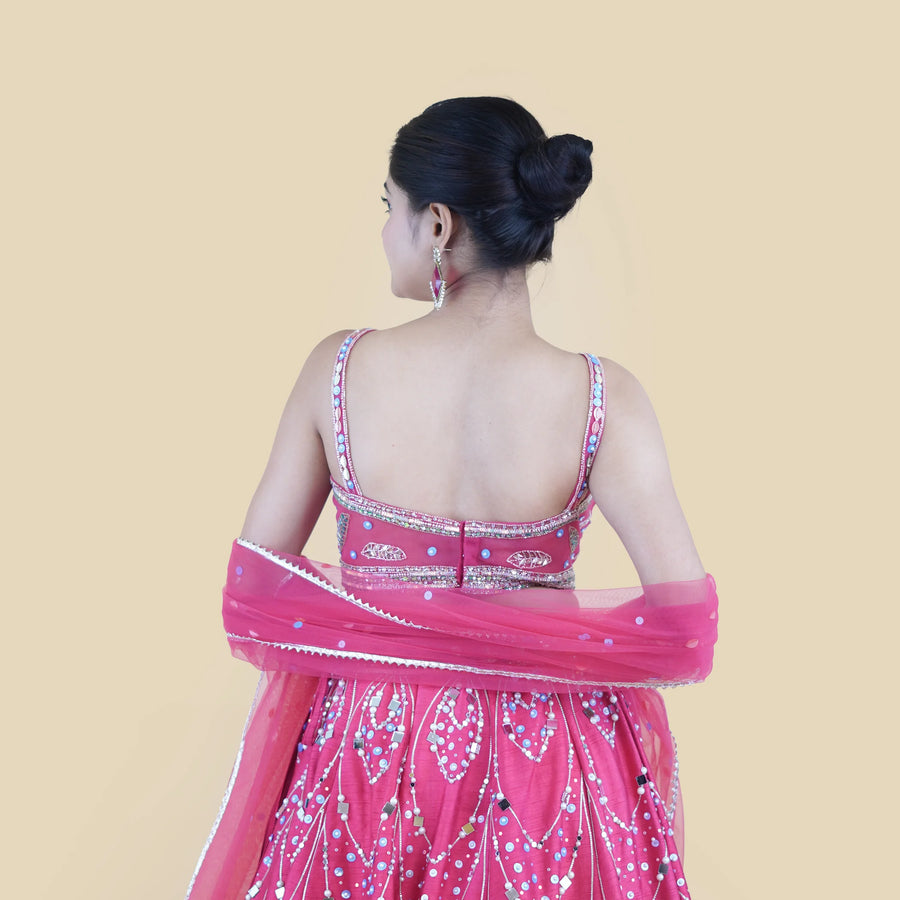 Designer Lehenga Choli with Heavy Embroidery Vastrachowk