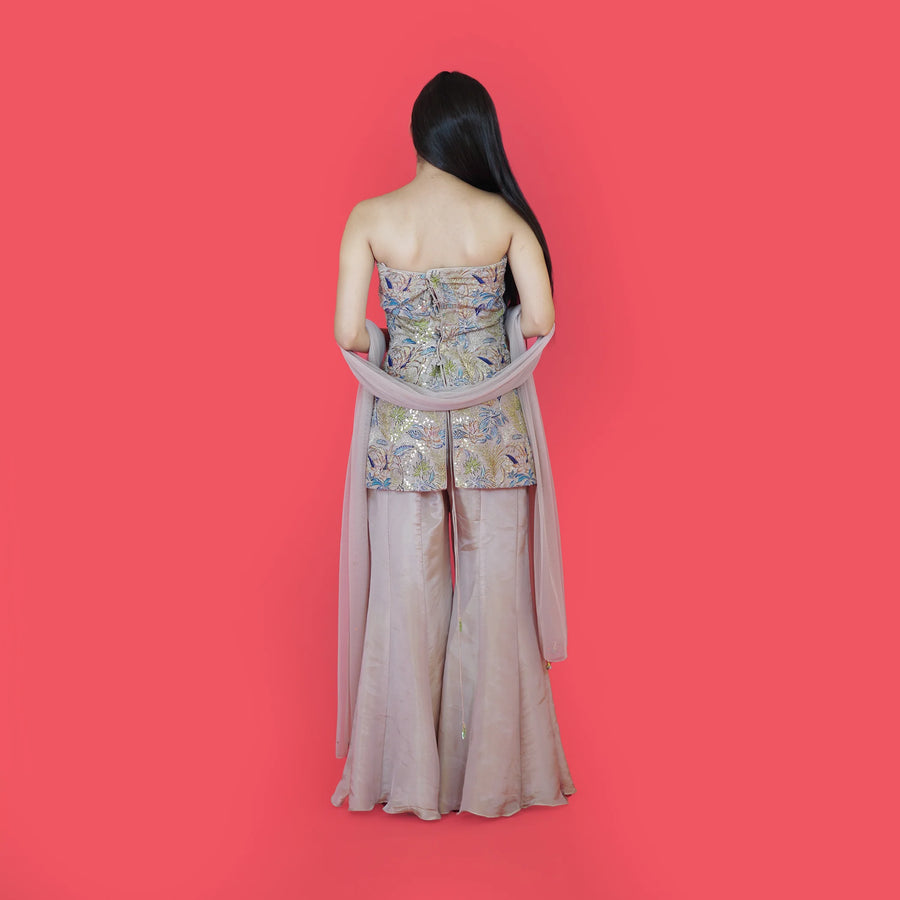 Elegant Tube Style Shirt and Plazo Combo Vastrachowk