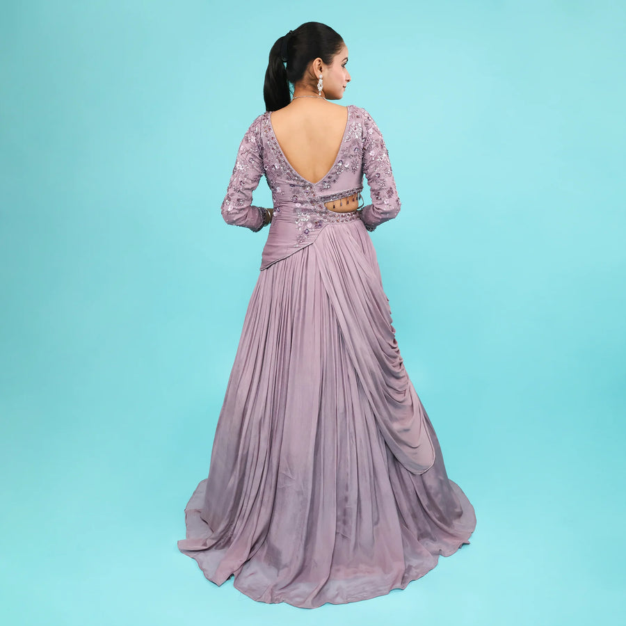 Floor-Length One-Piece Gown  Vastrachowk