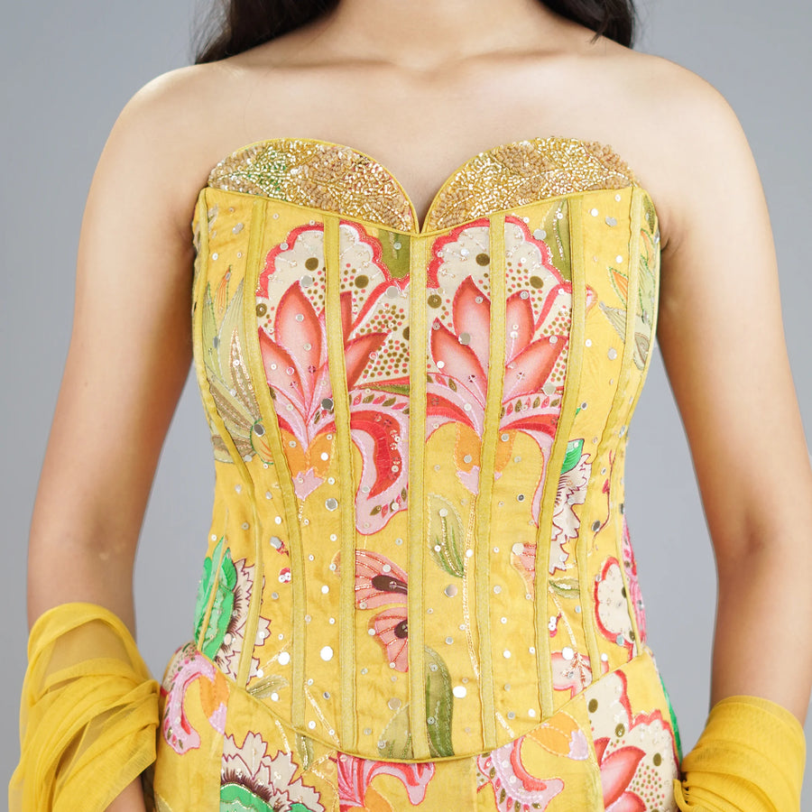 Floral Cord Set Skirt – Trendy & Stylish Vastrachowk