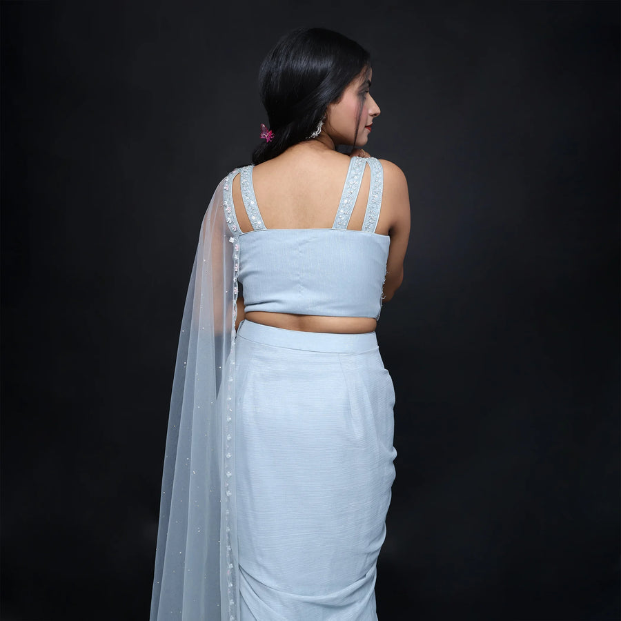 Dhoti Chic Crop Top