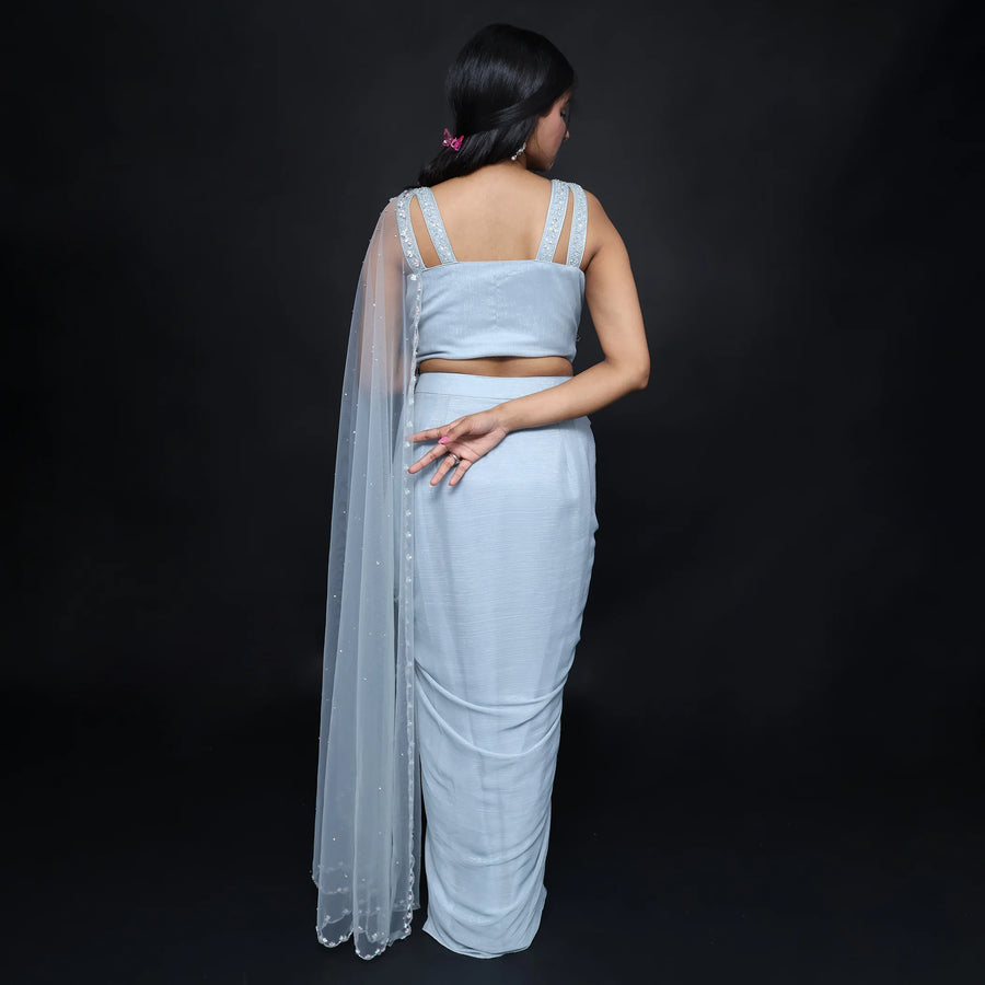 Dhoti Chic Crop Top