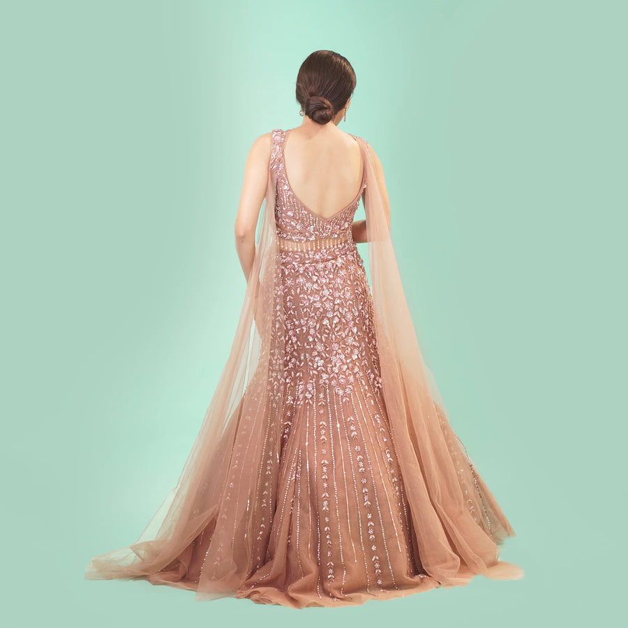 Stylish Mermaid Style Fish Cut Lehenga Vastrachowk