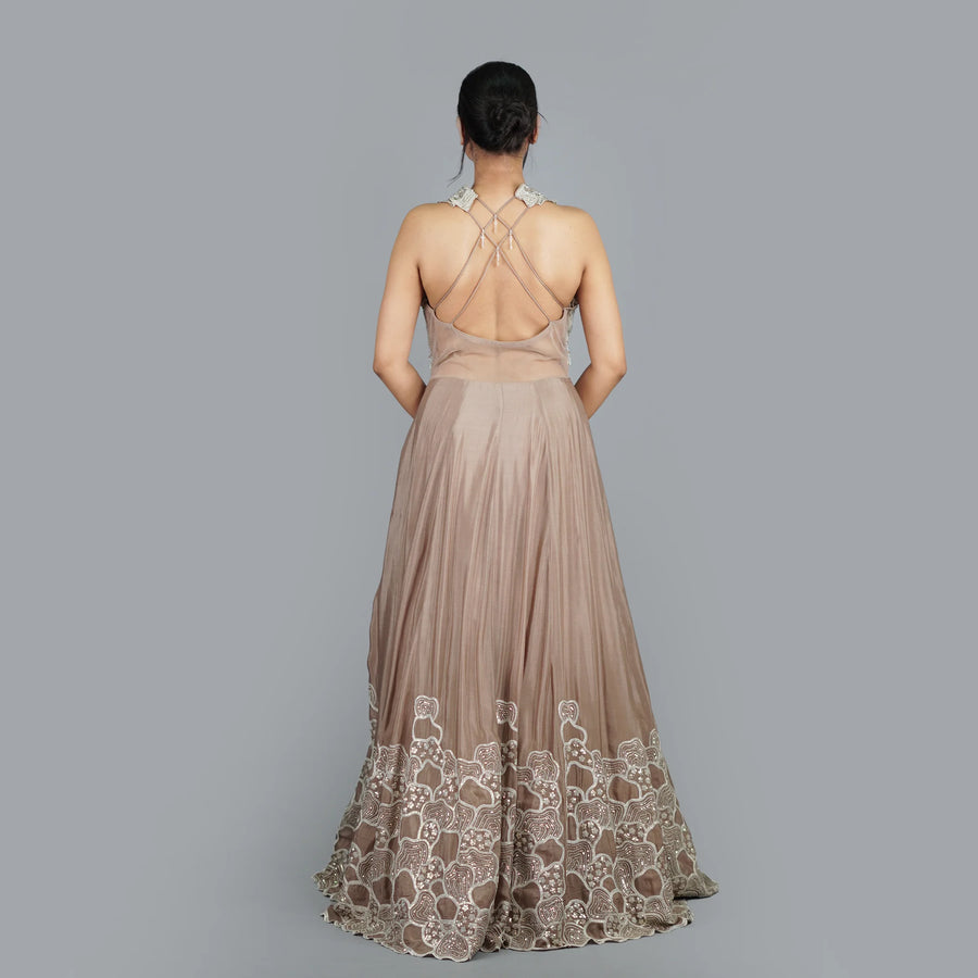 indo-Western Style One Piece Gown Vastrachowk