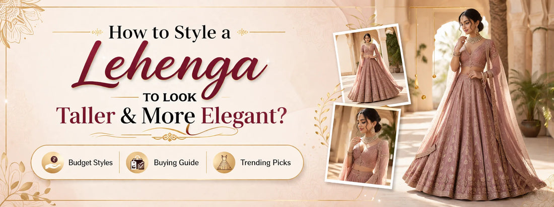 How to Style a Lehenga to Look Taller and More Elegant?
