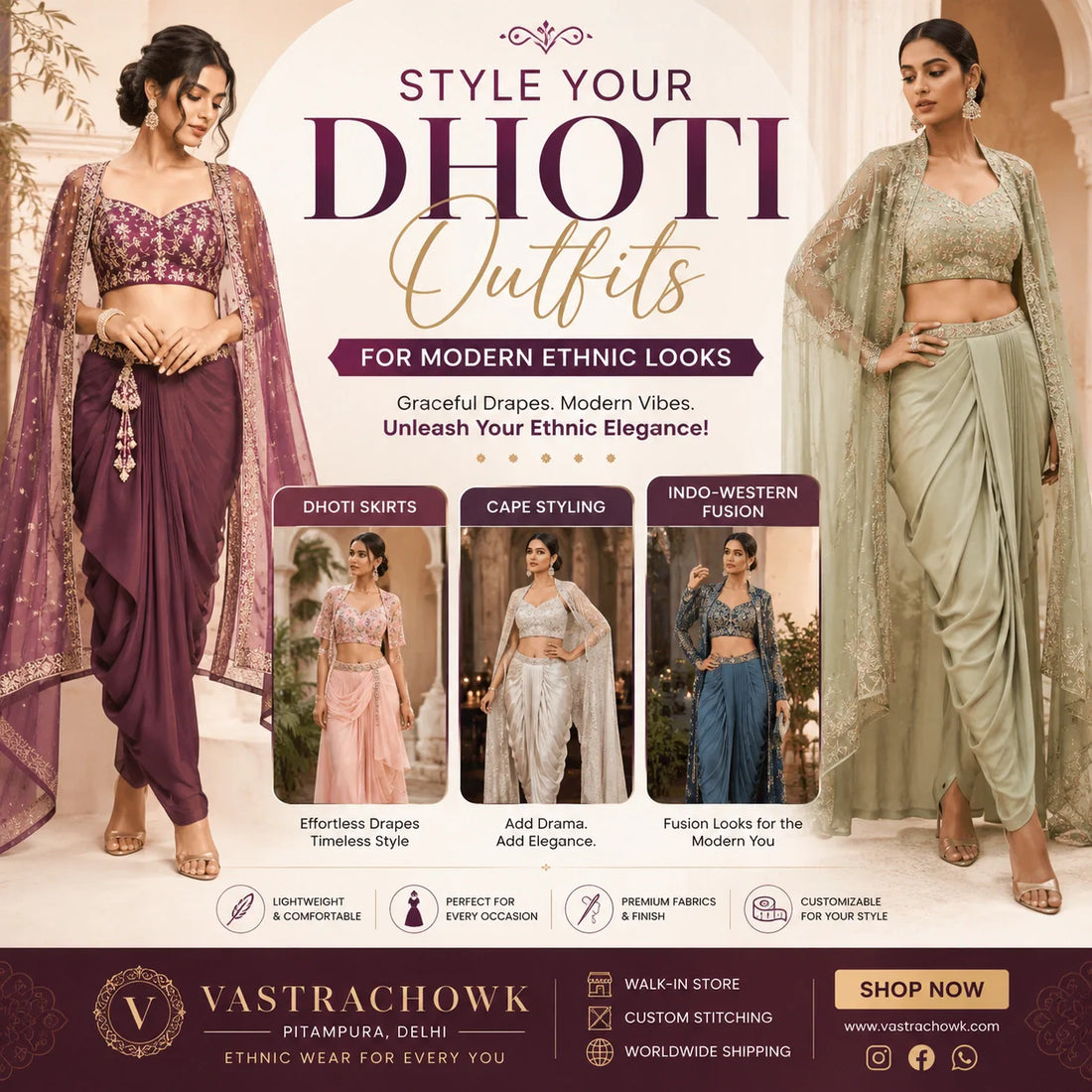 How to Style Dhoti Outfits for Modern Ethnic Looks