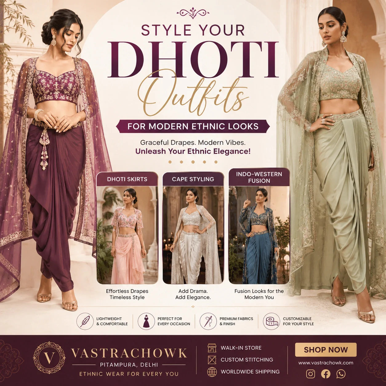 How to Style Dhoti Outfits for Modern Ethnic Looks