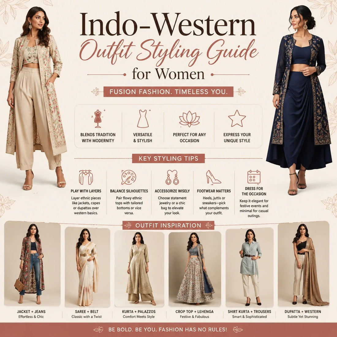Indo-Western Outfit Styling Guide for Women