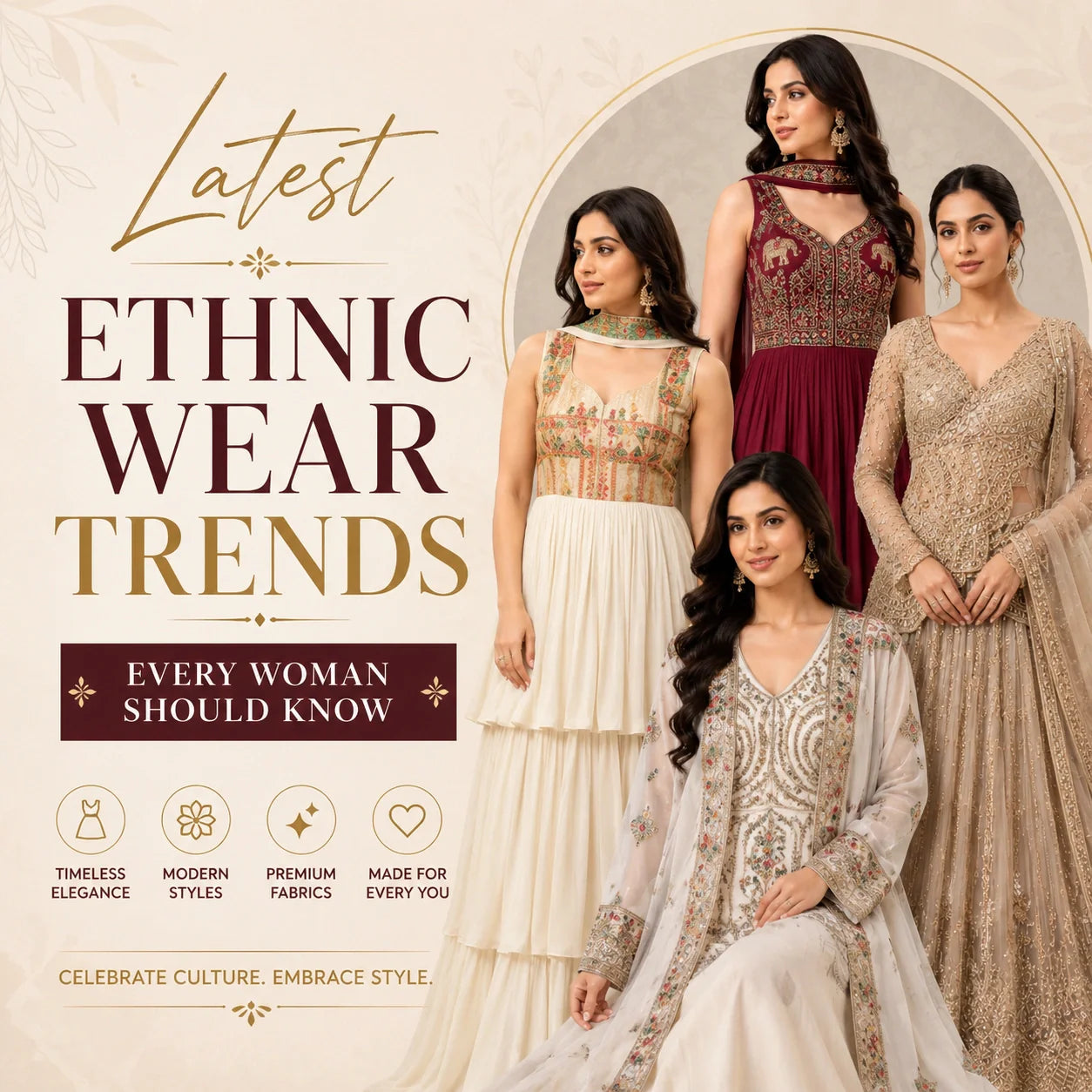 Latest Ethnic Wear Trends Every Woman Should Know
