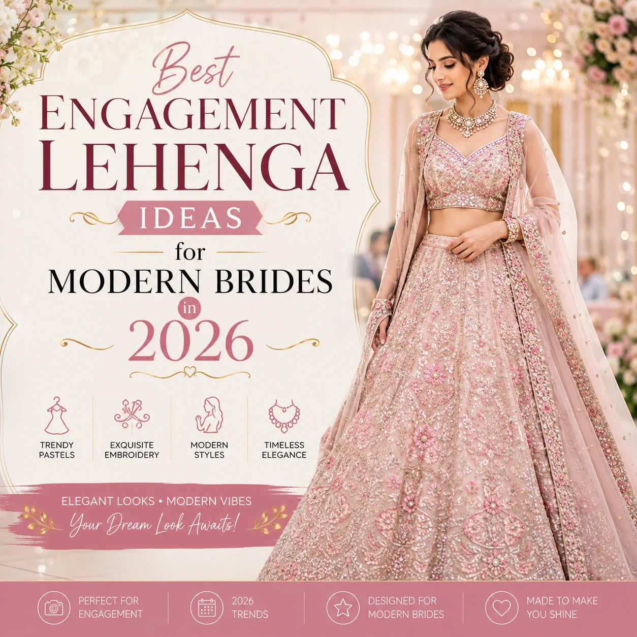 Best Engagement Lehenga Ideas for Modern Brides in 2026