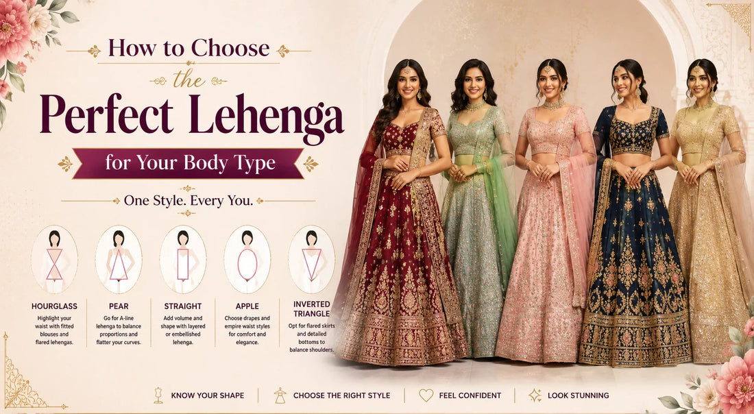 How to Choose the Perfect Lehenga for Your Body Type