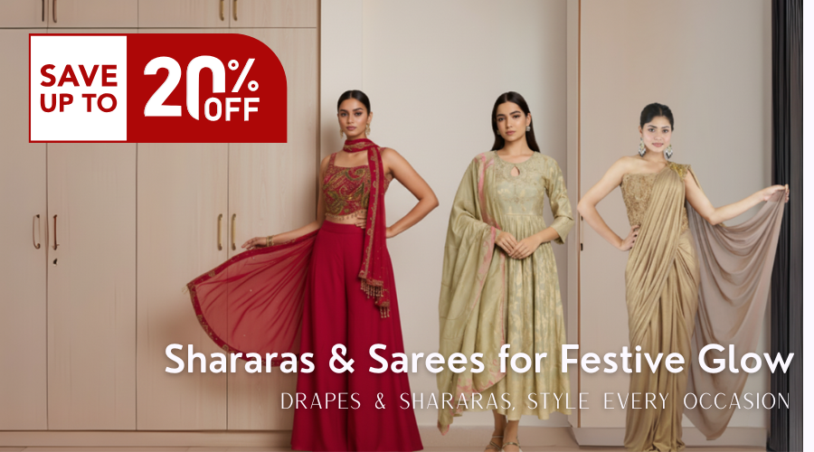 Dussehra to Diwali: Vastrachowk’s Drape Sarees &amp; Suits that Light Up Every Festive Moment