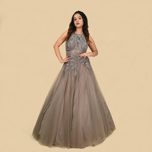 Western Flare Gown - Chic and Trendy