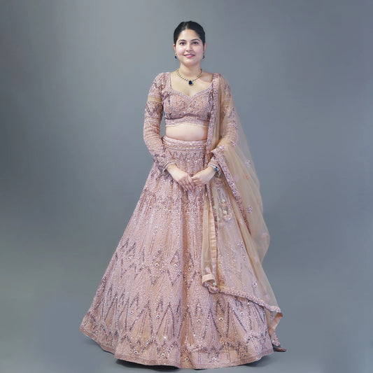 Designer Ceremonial Crop Top Lehenga