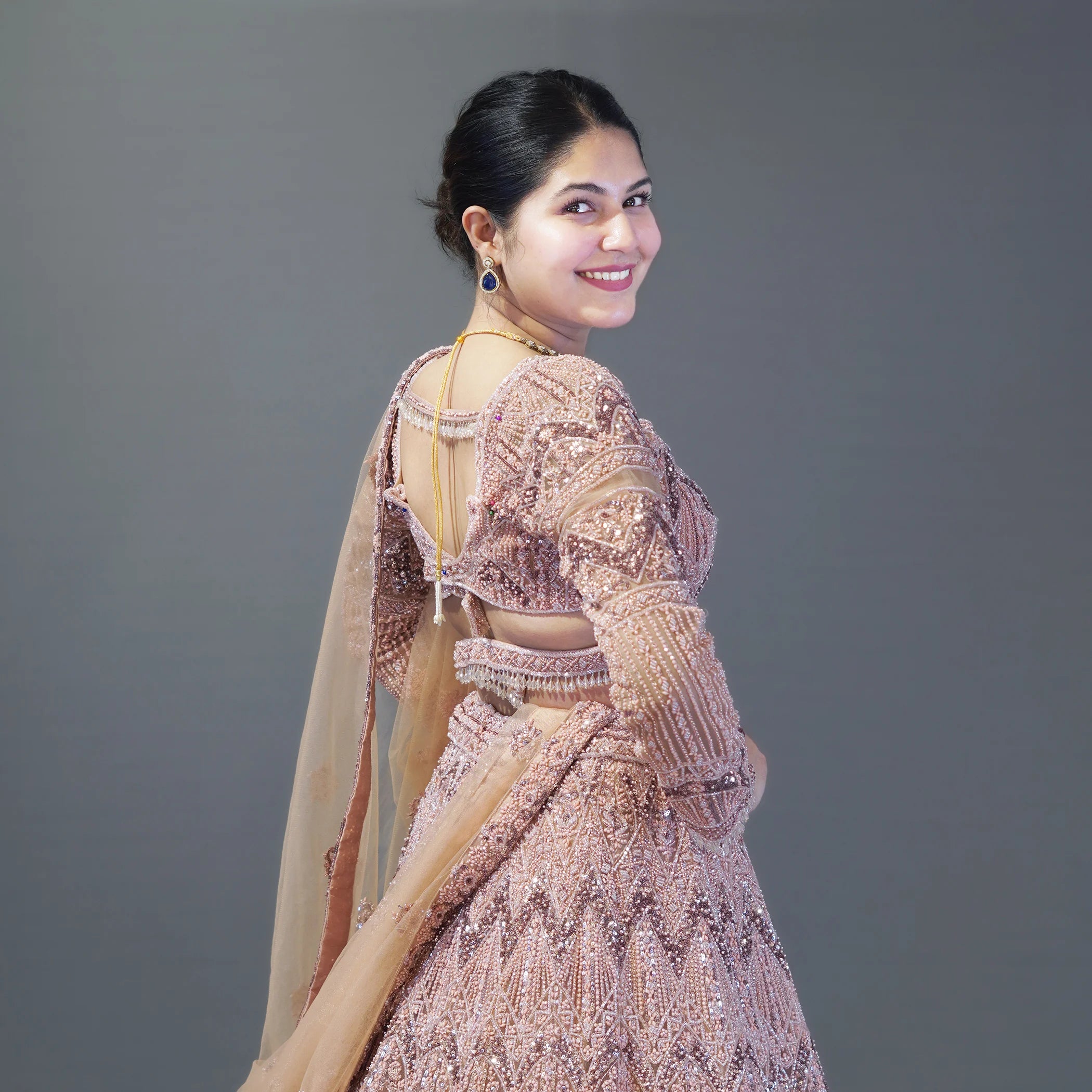 Designer Ceremonial Crop Top Lehenga