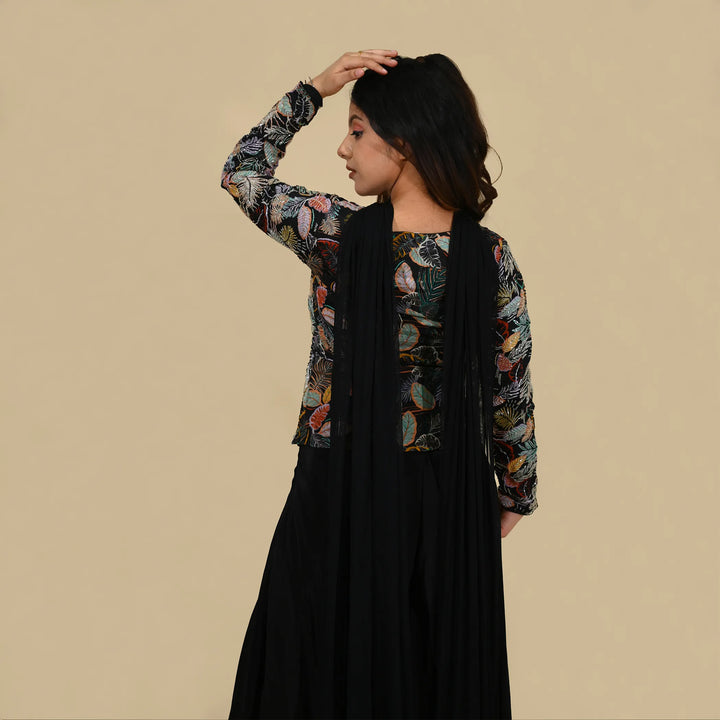 Front Slit Sharara Suit