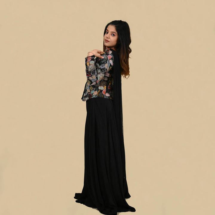 Front Slit Sharara Suit