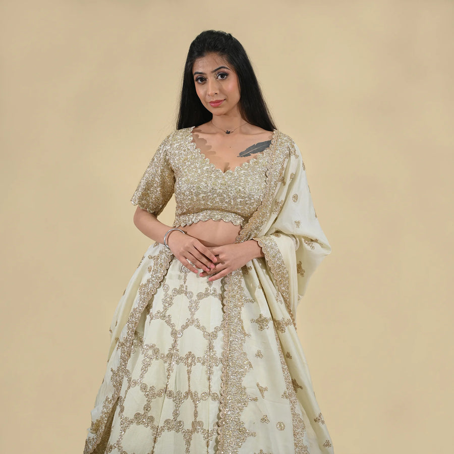 Classic Crop Top Skirt Set