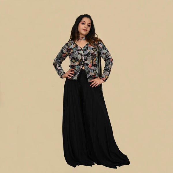 Front Slit Sharara Suit