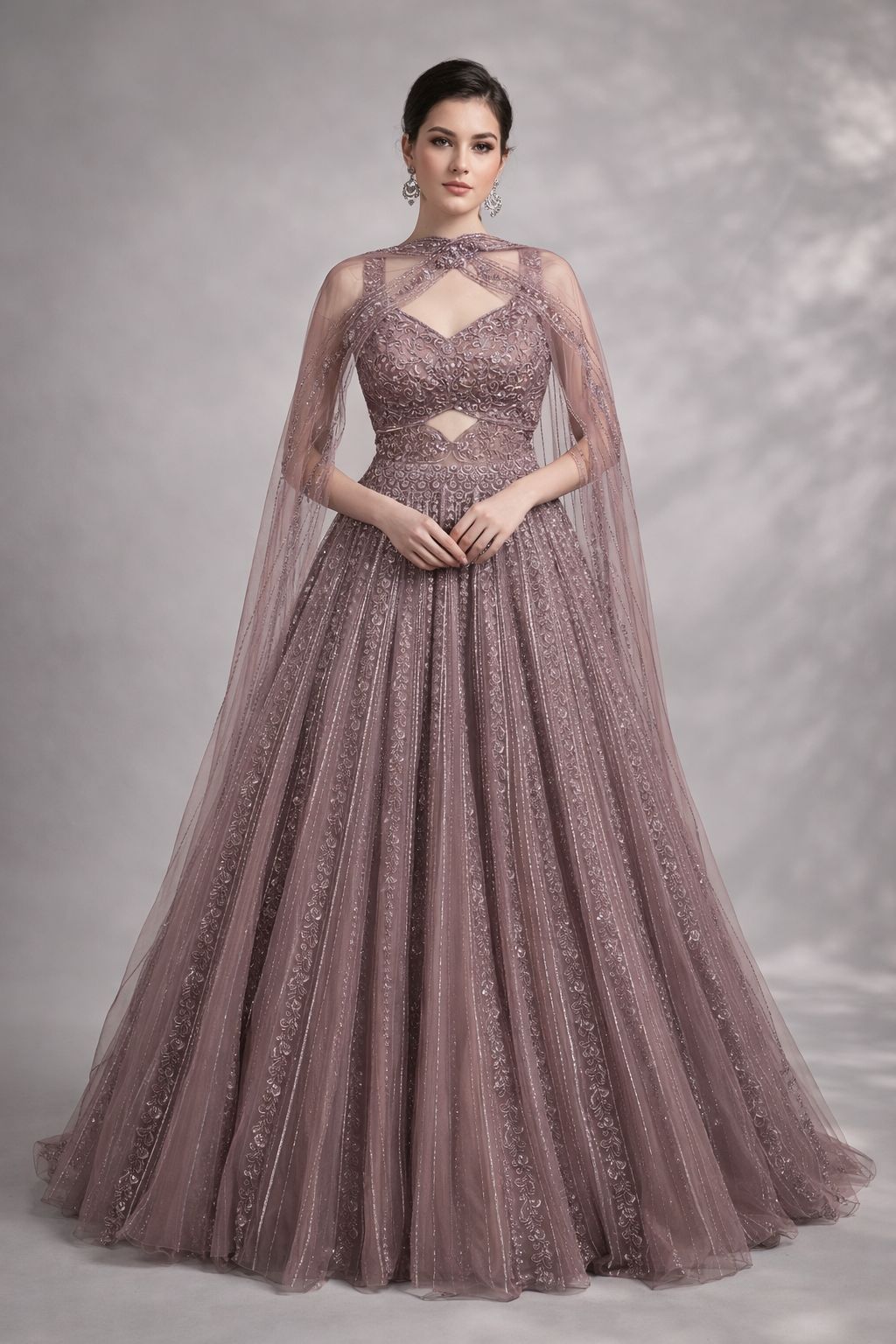 A Line Cut Gown 