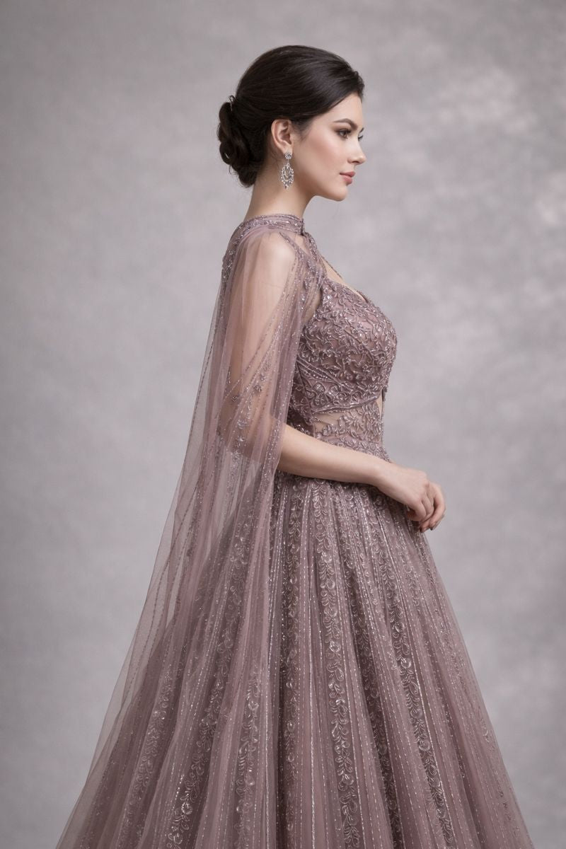 A Line Cut Gown 