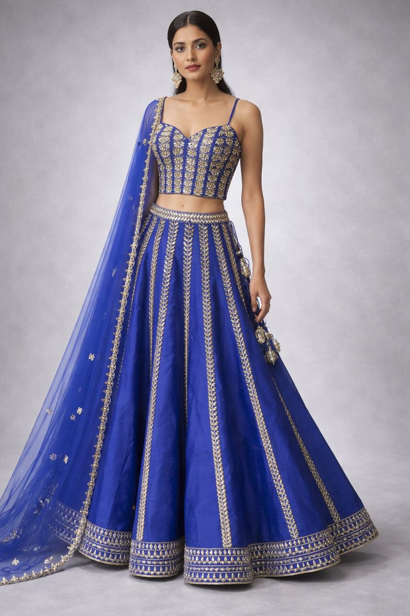 Blue Co ord style Lehenga 