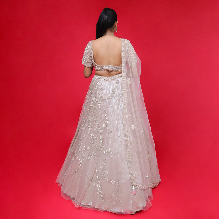 Ceremonial Indo-Western Lehenga for Elegant Occasions- Vastrachowk
