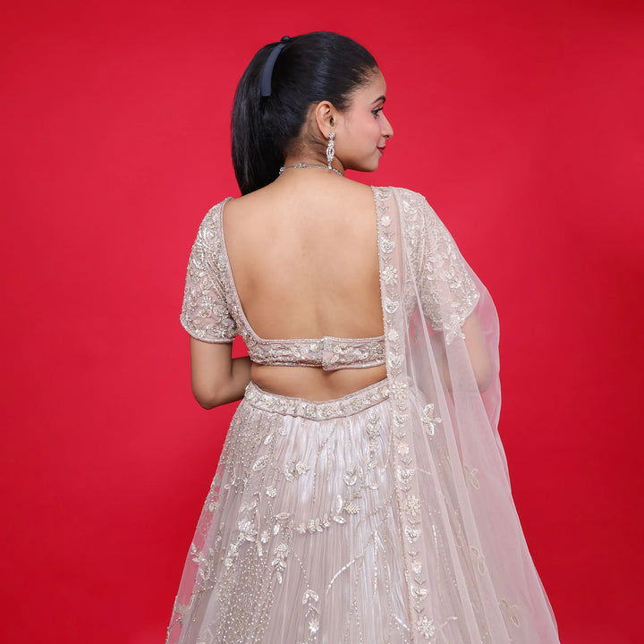 Ceremonial Indo-Western Lehenga for Elegant Occasions- Vastrachowk