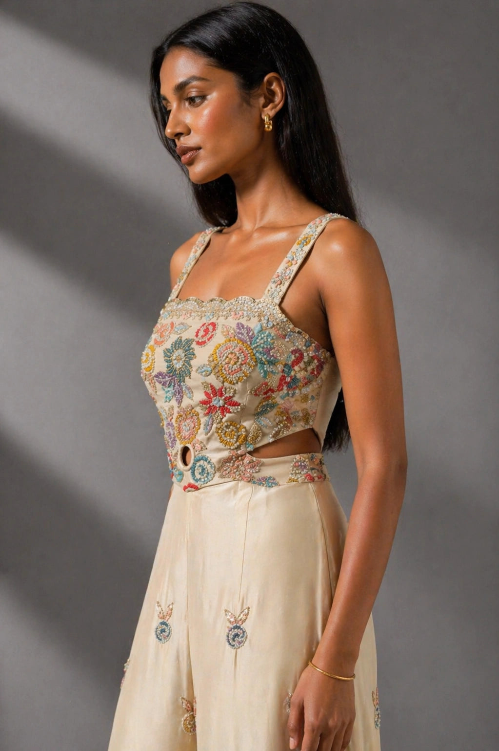 gold jumpsuit women