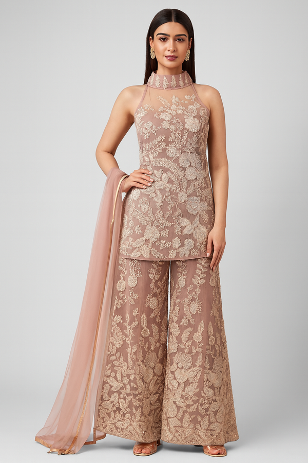 Elegant Halterneck Suit