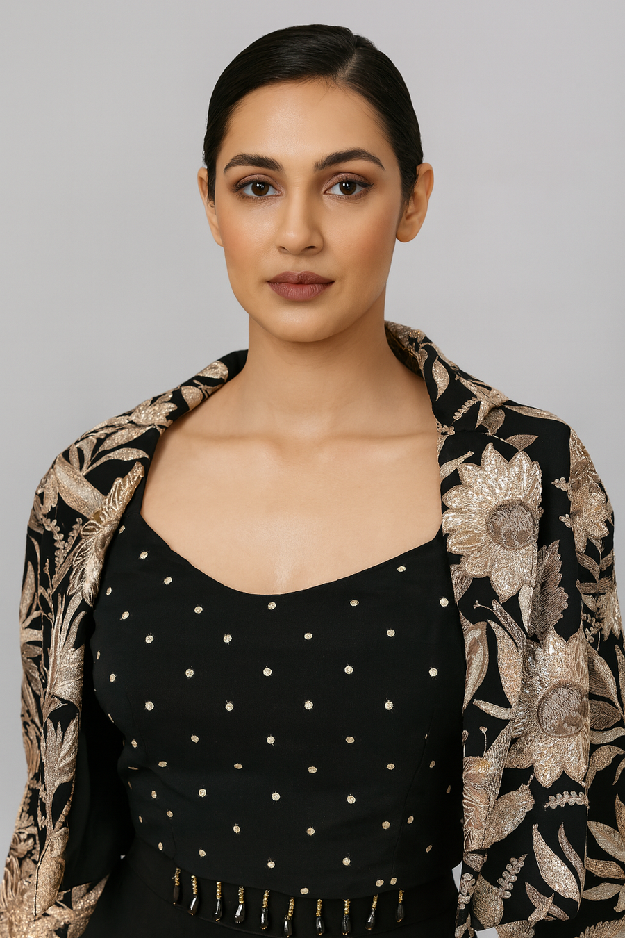 Crop Top Jacket with Divider