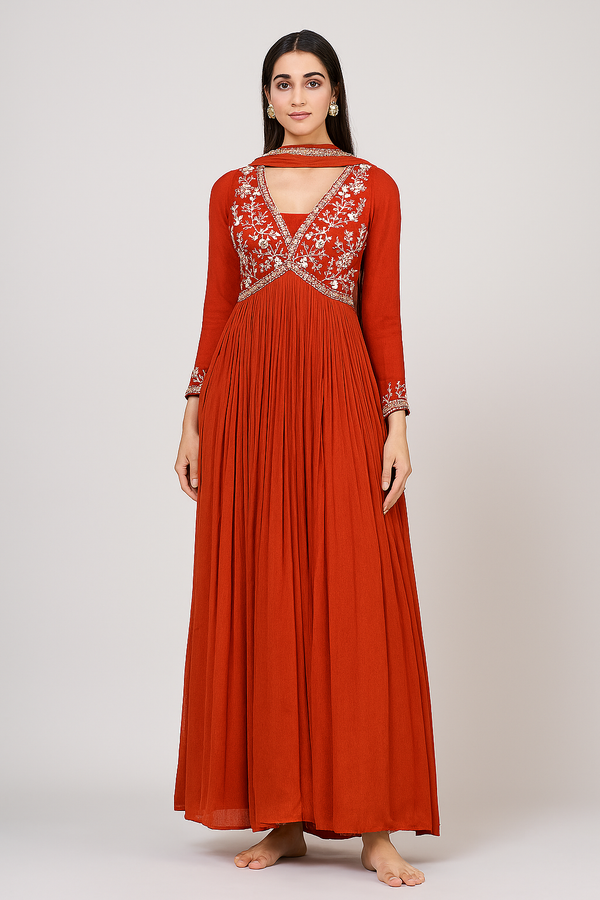 Stylish One Piece Anarkali Gown