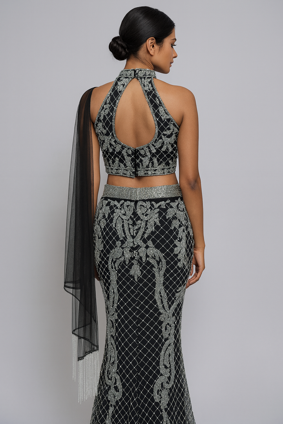 Bodycon Skirt with Crop Top