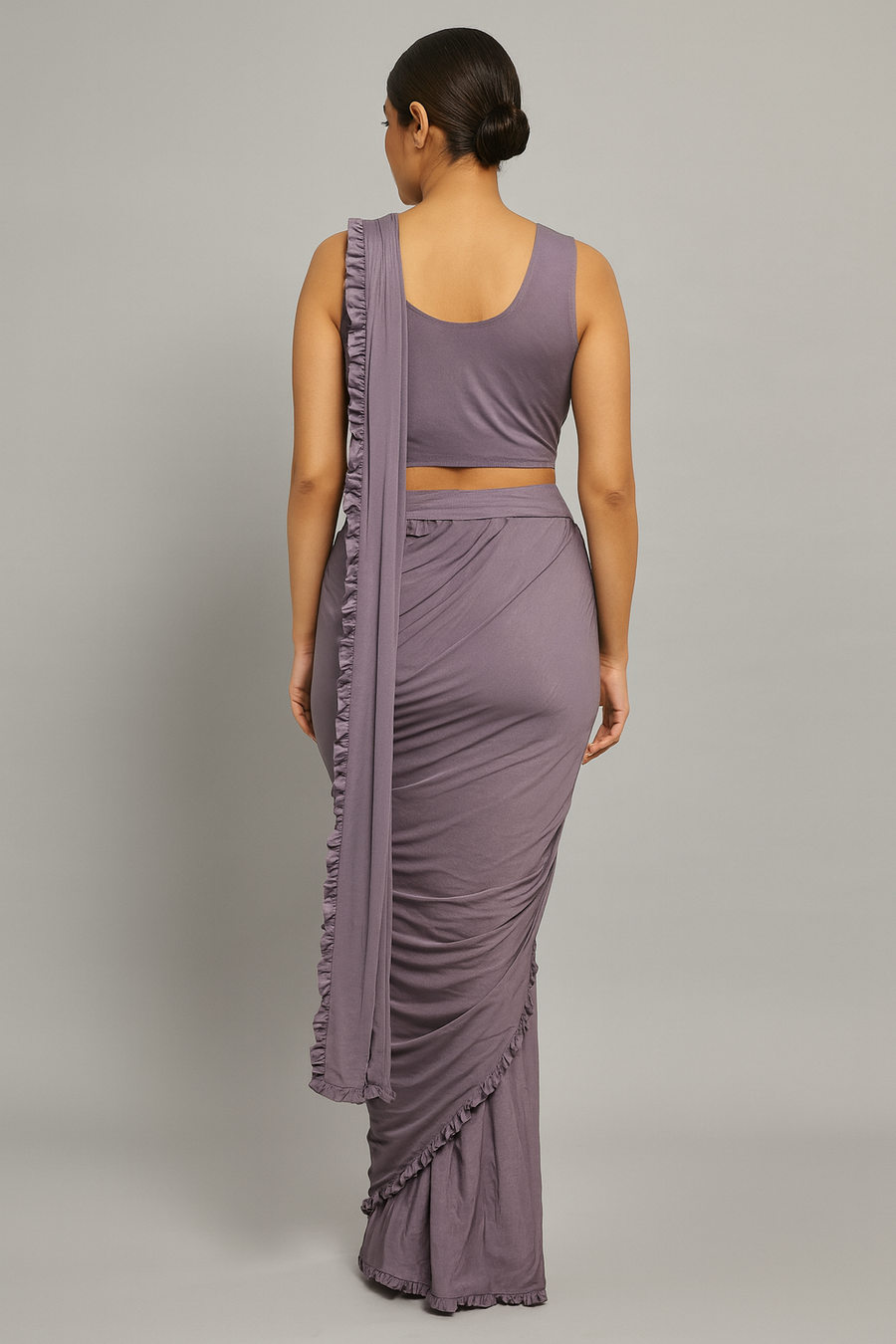 Frill Border Drape Saree