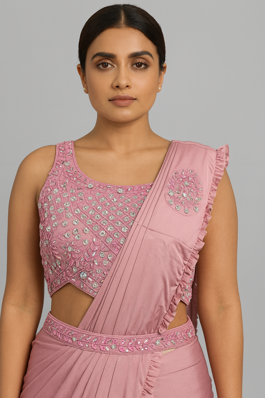 Designer Blouse Drape Saree