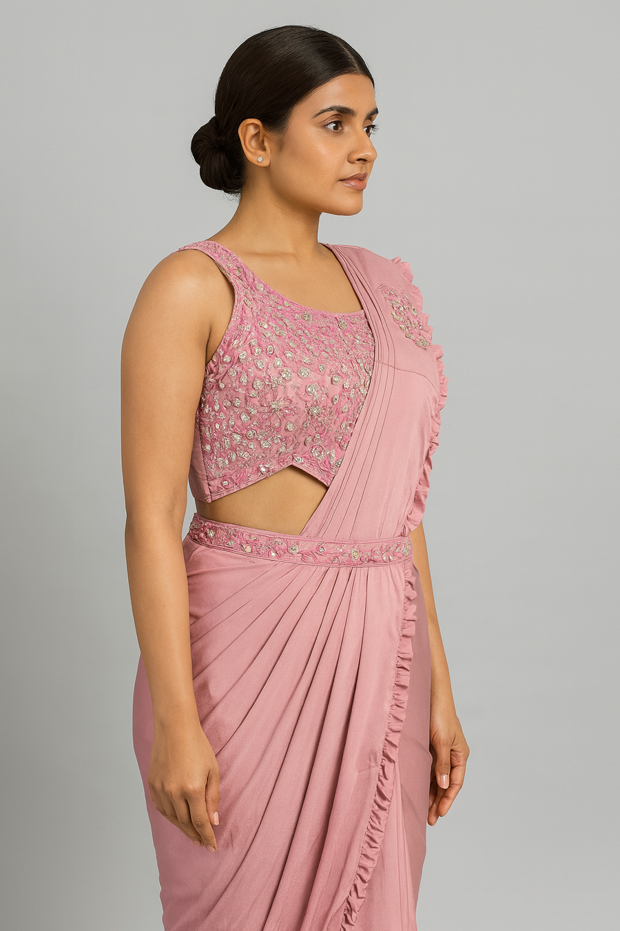 Designer Blouse Drape Saree