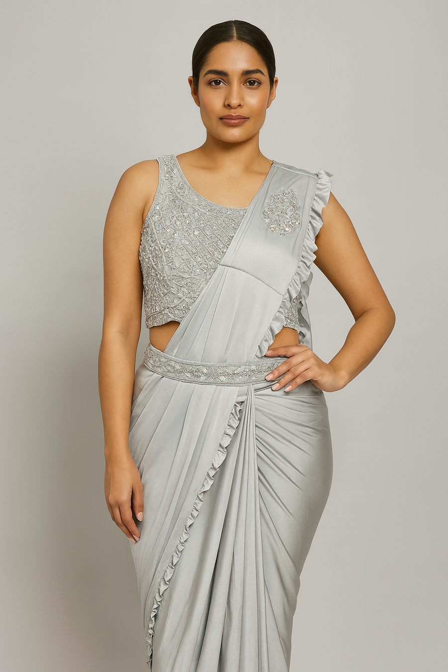 Designer Blouse Drape Saree
