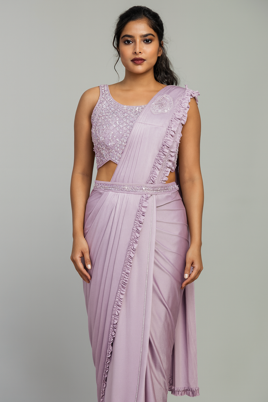 Designer Blouse Drape Saree