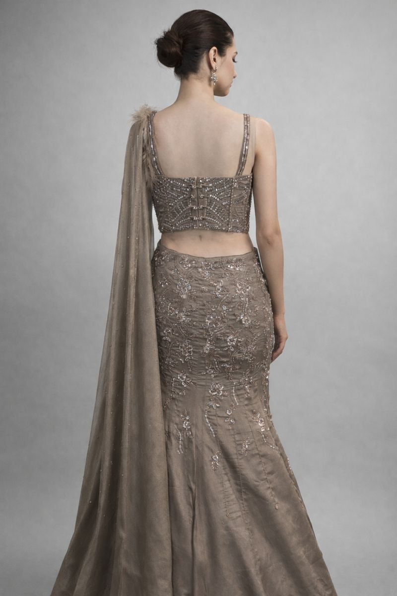 Co-ord Set Fish Cut Lehenga