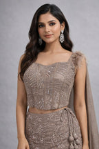 Co-ord Set Fish Cut Lehenga