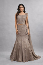 Co-ord Set Fish Cut Lehenga