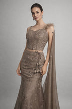 Co-ord Set Fish Cut Lehenga