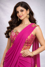 Co-ord Set Style Pre Drape Saree