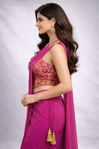 Co-ord Set Style Pre Drape Saree