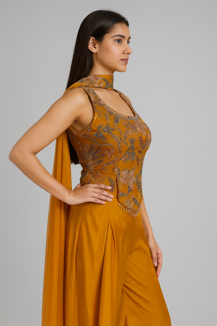 Co-ord Set with Divider side profile 
