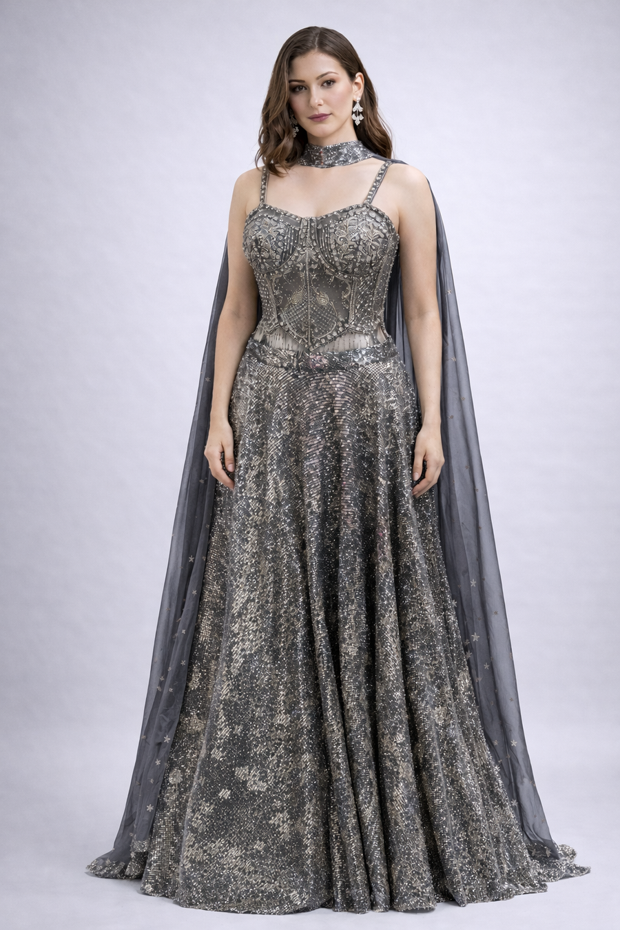 Co-ord Style Blouse With Lehenga