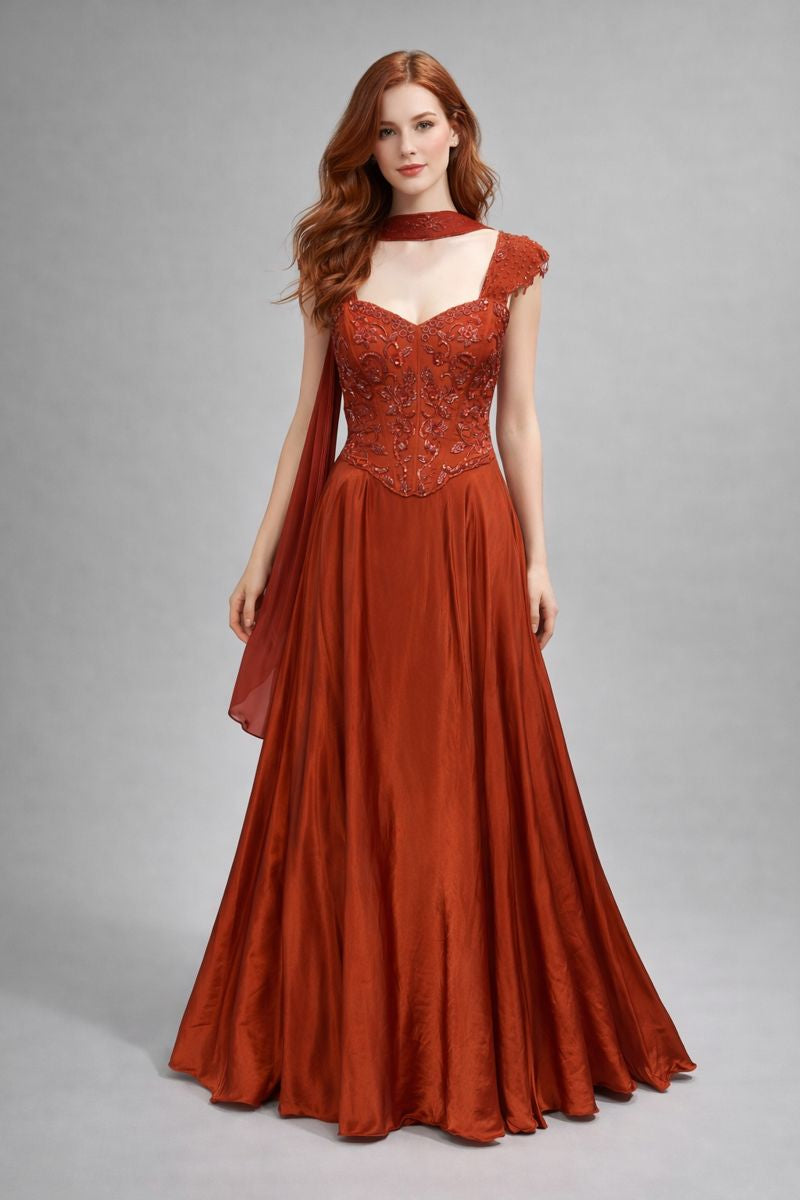 Co-ord Style Blouse With Lehenga 